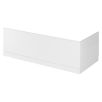 Hudson Reed Gloss White Fusion Bath Front Panel With Plinth | | Mdf | 1700Mm