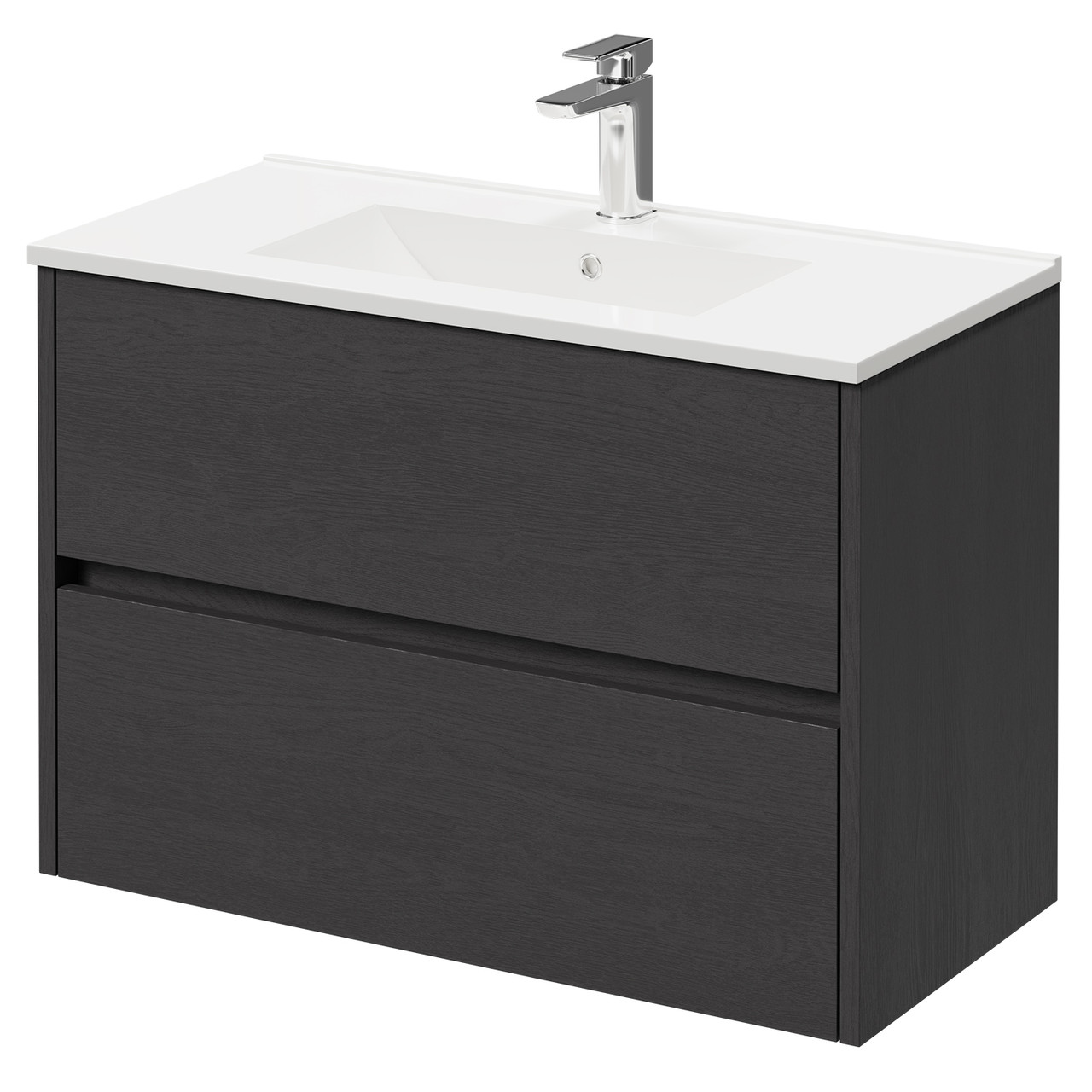 Montego Wall Mounted 2 Drawer Vanity Unit with Angel Basin