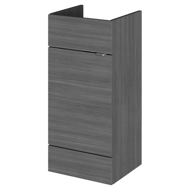 Hudson Reed Anthracite Fusion Woodgrain Floor Standing Single Door Storage Unit | | Mdf | 400Mm Size 5