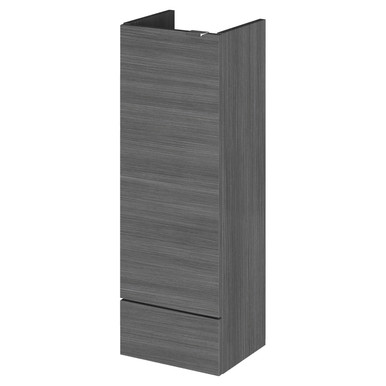 Hudson Reed Anthracite Fusion Compact Woodgrain Single Door Storage Unit | | Mdf | 300Mm