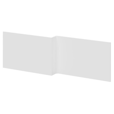 Wholesale Domestic Satin White Mdf L Shaped Front Bath Panel | | 1700Mm