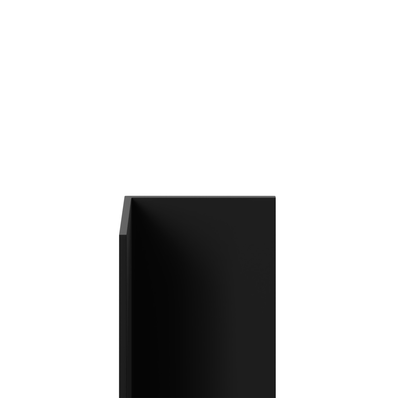 Wholepanel Black Rigid Pvc Angle Profile Corner Trim | | Plastic | 25Mm