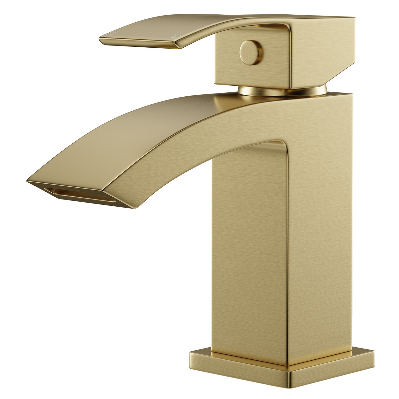 Colore Square Mini Mono Basin Mixer Tap