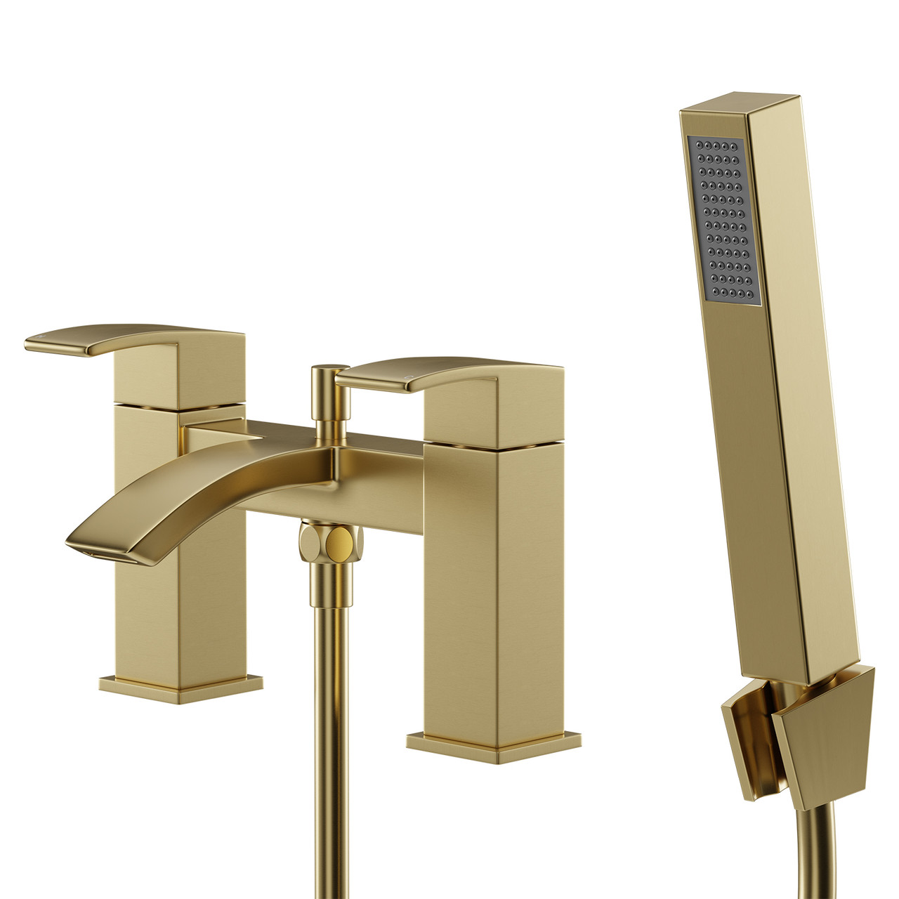 Colore Square Bath Shower Mixer Tap with Shower Kit