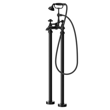Wholesale Domestic Matt Black Balmoral Traditional Freestanding Bath Shower Mixer Tap | | Brass | 280Mm X 1128Mm X 226Mm