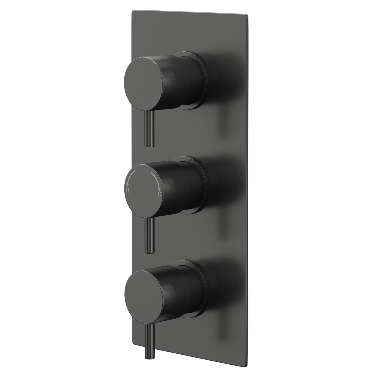 Colore Round Concealed Triple Thermostatic Shower Valve with Diverter
