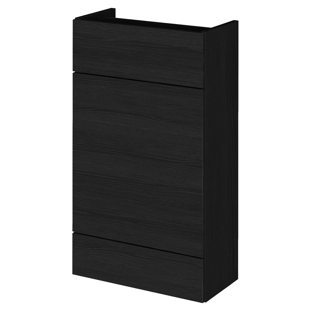 Hudson Reed Charcoal Black Fusion Compact Woodgrain Toilet Unit | | Mdf | 500Mm