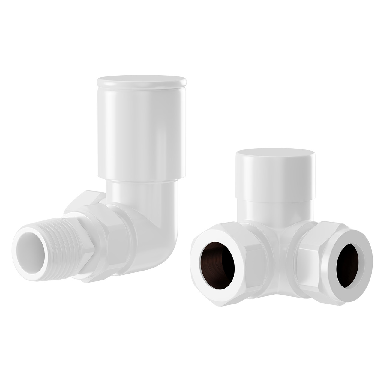 Dias Round Corner Radiator Valves