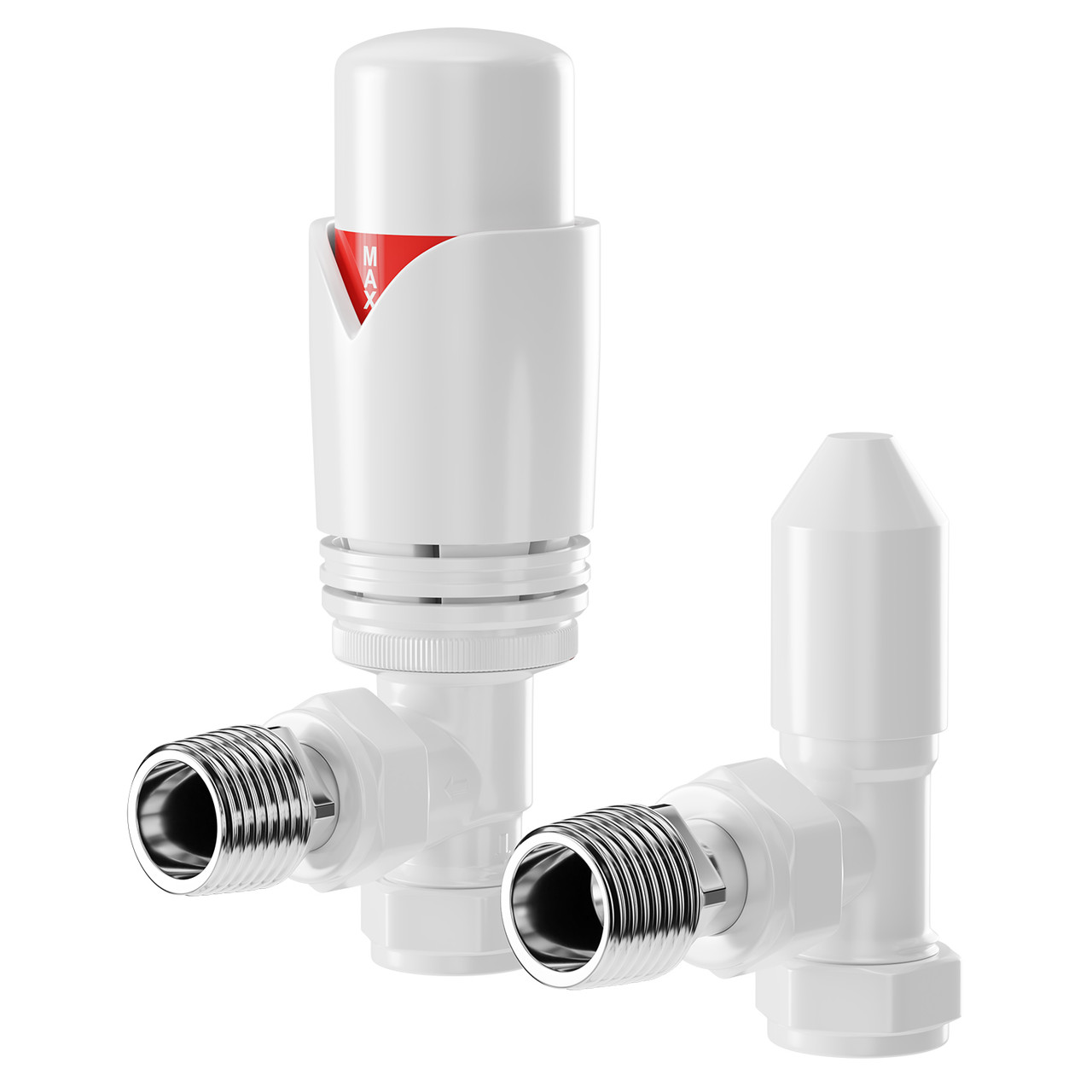 Dias Thermostatic Angled Radiator Valves