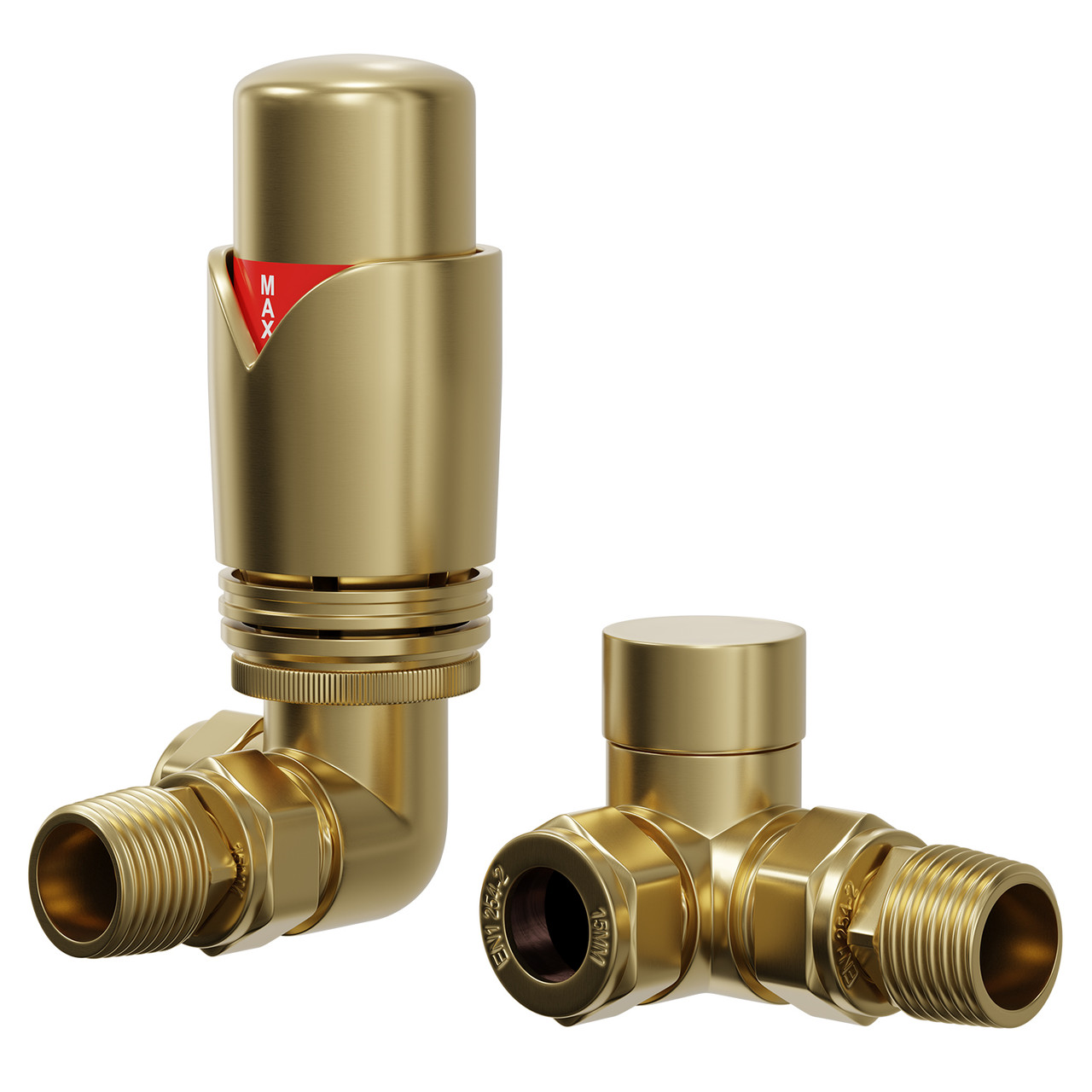 Colore Dias Thermostatic Corner Radiator Valves