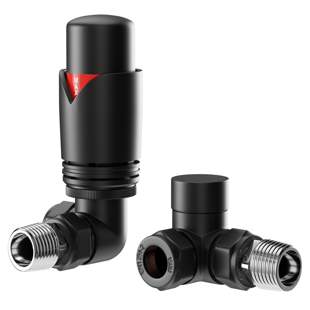 Colore Dias Thermostatic Corner Radiator Valves