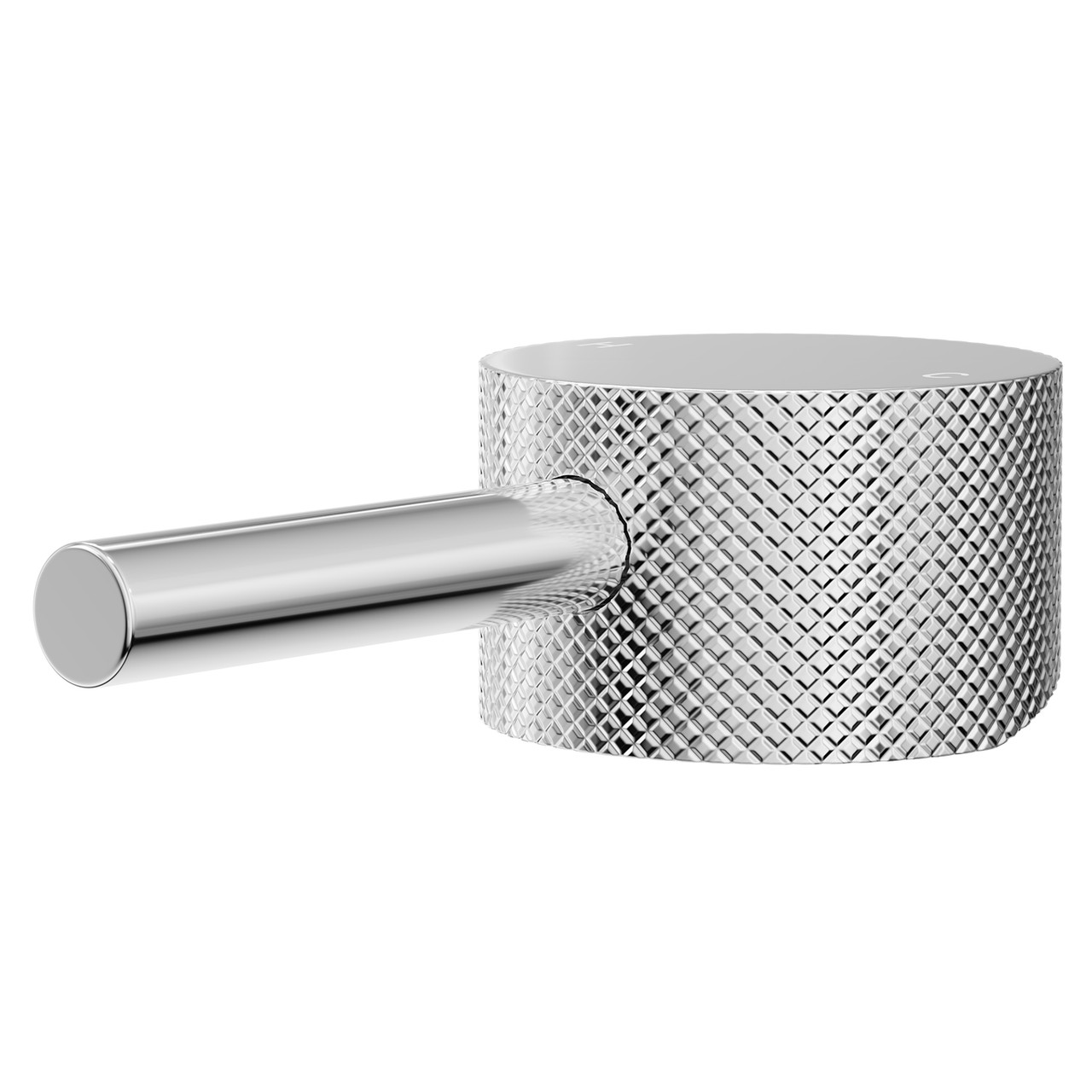 Colore Chrome Polished Industrial Style High Rise Basin Mixer And Freestanding Mixer Fully Knurled Tap Head | | Brass | 49Mm X 30Mm X 103Mm