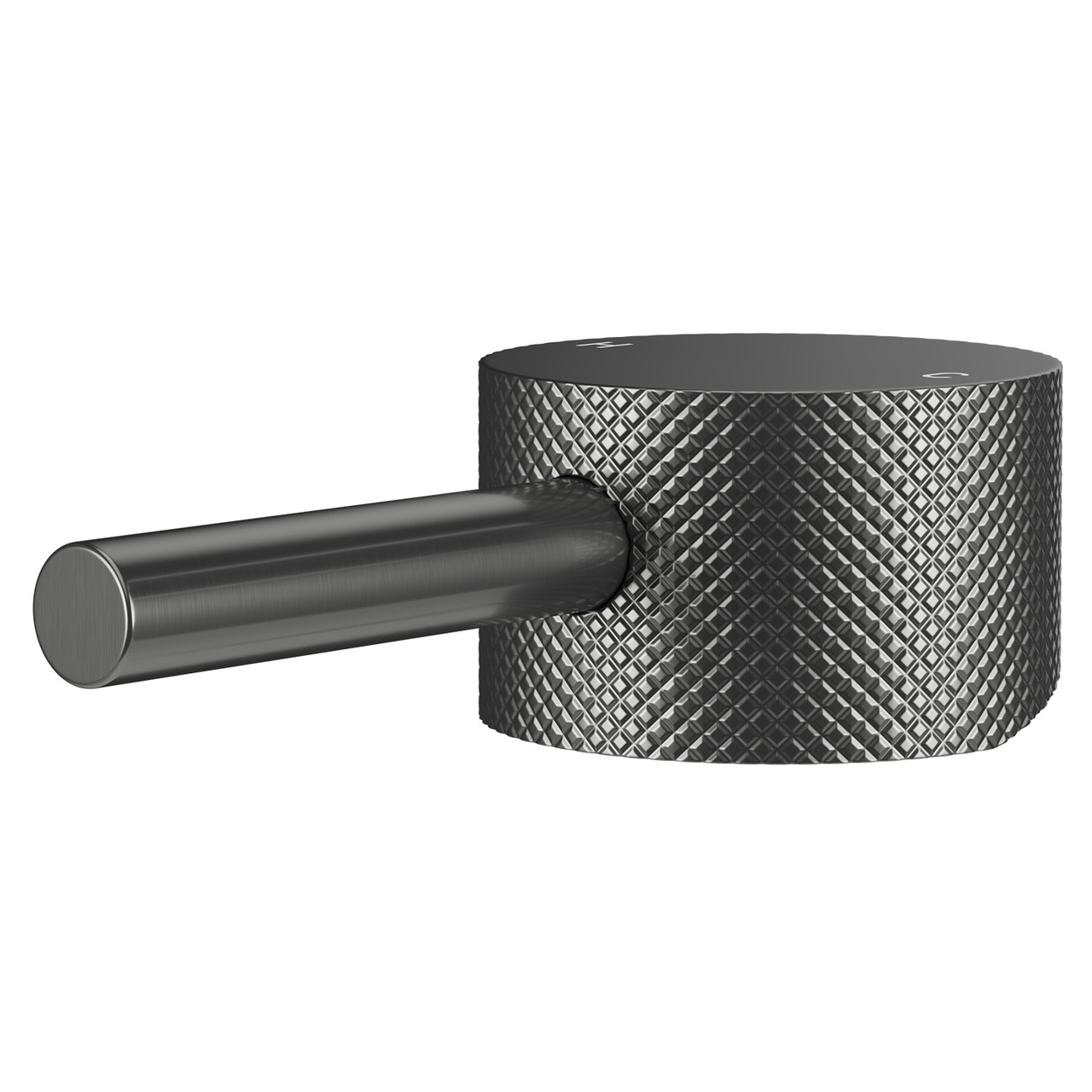 Colore Gunmetal Grey Industrial Style High Rise Basin Mixer And Freestanding Mixer Full Knurled Tap Head | | Brass | 49Mm X 30Mm X 103Mm