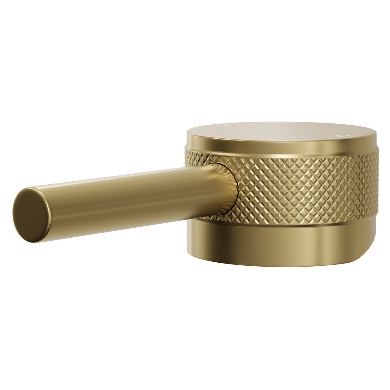 Colore Industrial Style Mini Mono Basin Mixer Half Knurled Tap Head