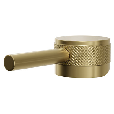 Colore Brushed Brass Industrial Style Mini Mono Basin Mixer Half Knurled Tap Head | | 43Mm X 27Mm X 97Mm
