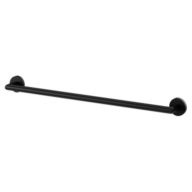 Colore Matt Black Orbit Wall Mounted Single Towel Rail | | Mild Steel | 600Mm