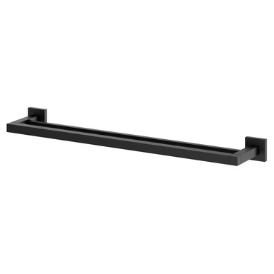 Colore Matt Black Vector Wall Mounted Double Towel Rail | | Mild Steel | 600Mm
