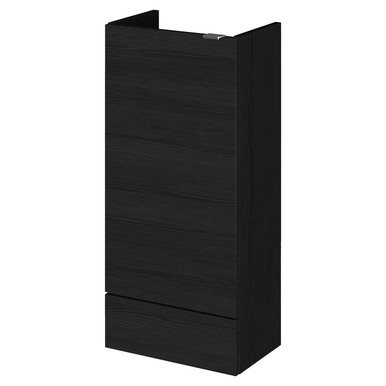 Hudson Reed Charcoal Black Fusion Compact Woodgrain Single Door Storage Unit | | Mdf | 400Mm