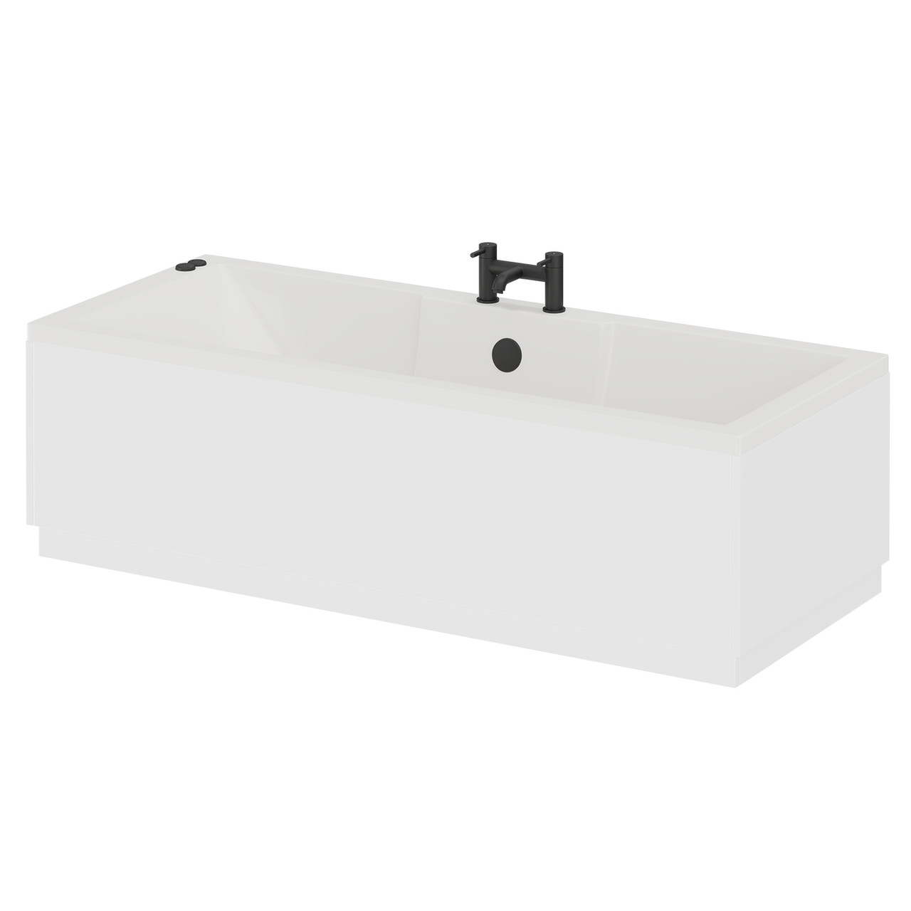Legend Baths Legend Right Hand 6 Jet Matt Black V-Tec Single Ended Whirlpool Bath