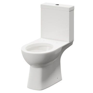 Wholesale Domestic White Ailsa Close Coupled Toilet Pan And Cistern With Fittings | | Abs Polished Chrome | 410Mm X 810Mm X 670Mm