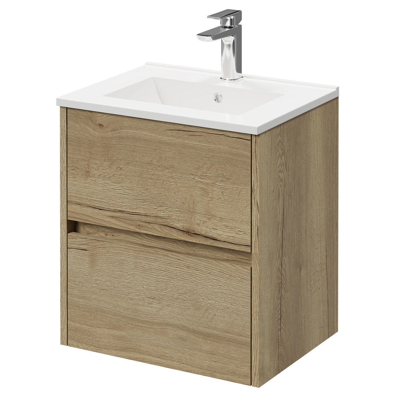 Montego Wall Mounted 2 Drawer Vanity Unit with Angel Basin