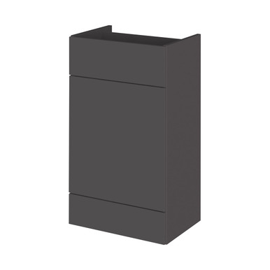 Hudson Reed Gloss Grey Fusion Toilet Unit | | Mdf | 500Mm