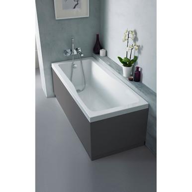 Nuie Gloss Grey End Bath Panel With Plinth | | Mfc | 700Mm