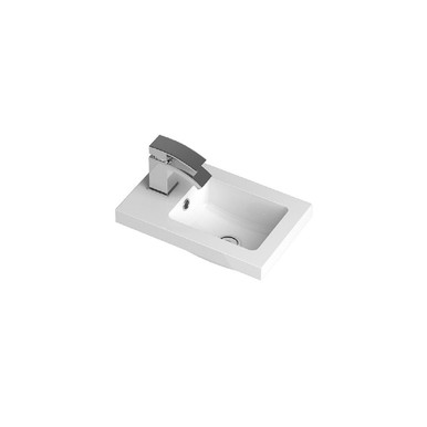 Hudson Reed White Compact Polymarble Furniture Basin | | 400Mm