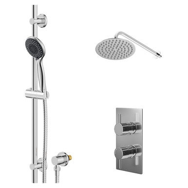 Wholesale Domestic Chrome Circo Polished Concealed Twin Thermostatic Shower Valve | | Stainless Steel | 200Mm