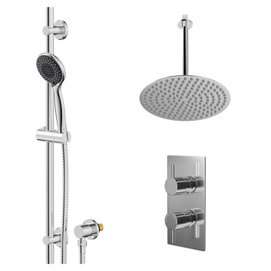 Wholesale Domestic Chrome Circo Polished Concealed Twin Thermostatic Shower Valve | | Stainless Steel | 300Mm