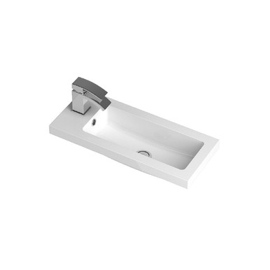 Hudson Reed White Compact Polymarble Furniture Basin | | 600Mm