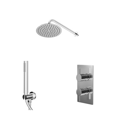 Wholesale Domestic Chrome Circo Polished Concealed Twin Thermostatic Shower Valve | | Stainless Steel | 200Mm
