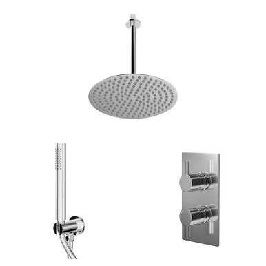 Wholesale Domestic Chrome Circo Polished Concealed Twin Thermostatic Shower Valve | | Stainless Steel | 300Mm
