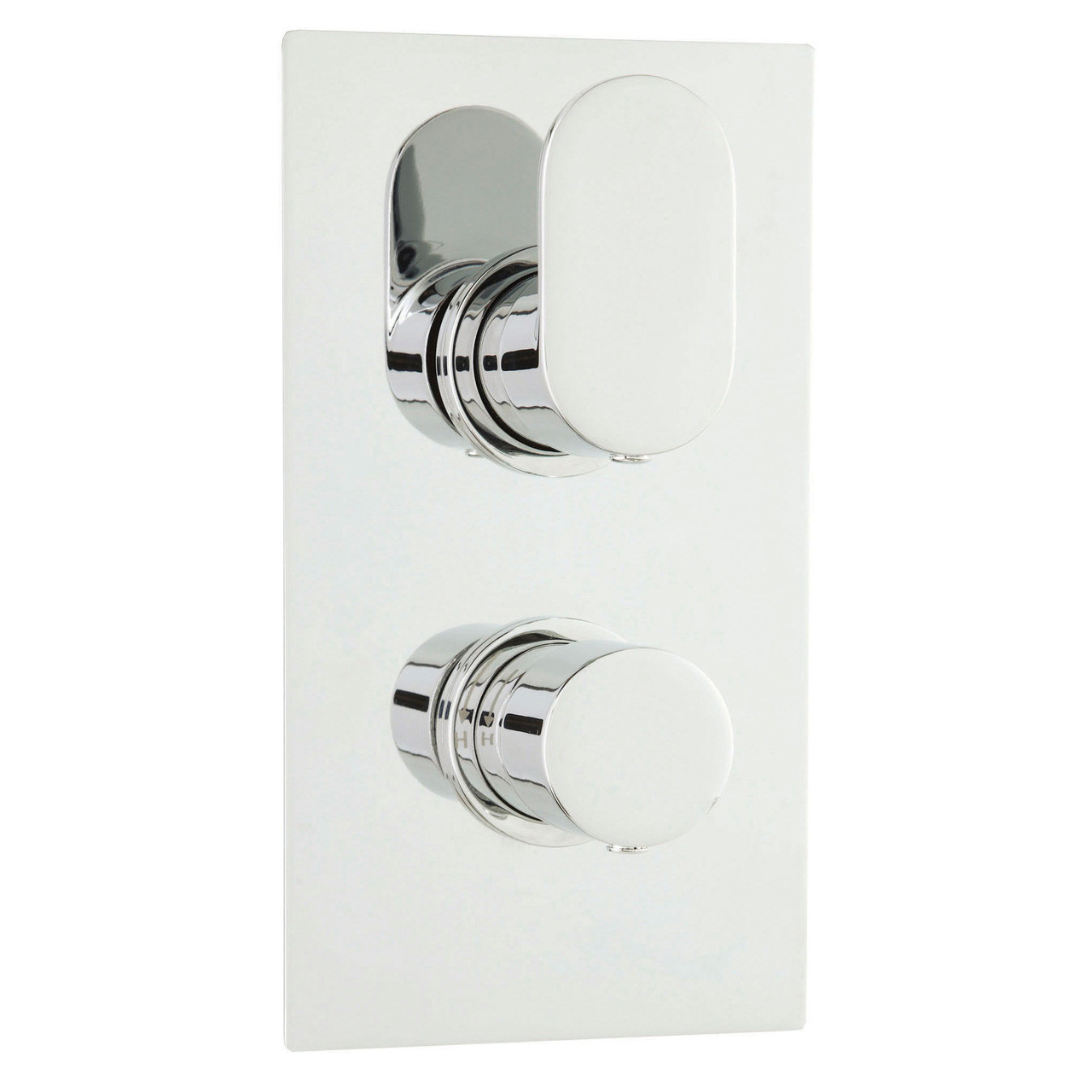 Hudson Reed Reign Twin Concealed Thermostatic Shower Valve and Diverter with 2 Outlets