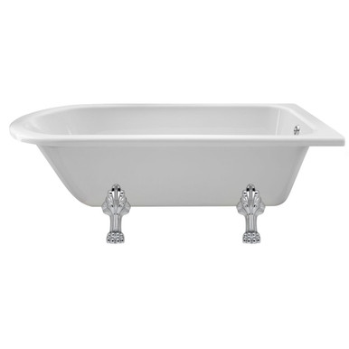 Old London Winterburn Single Ended Freestanding Shower Bath with Pride Legs, alternate view 3