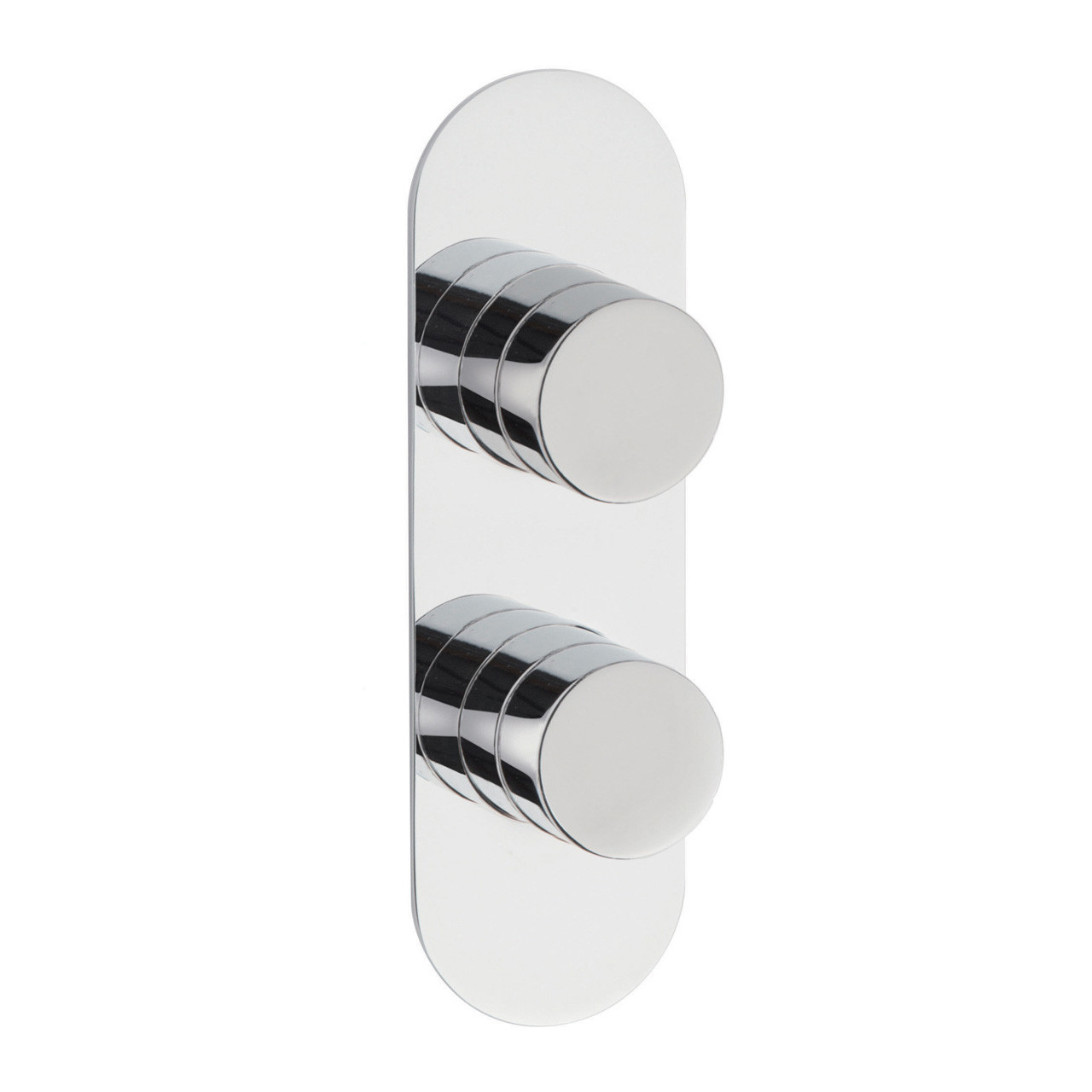 Hudson Reed Indus Round Concealed Thermostatic Shower Valve and Diverter with 2 Outlets