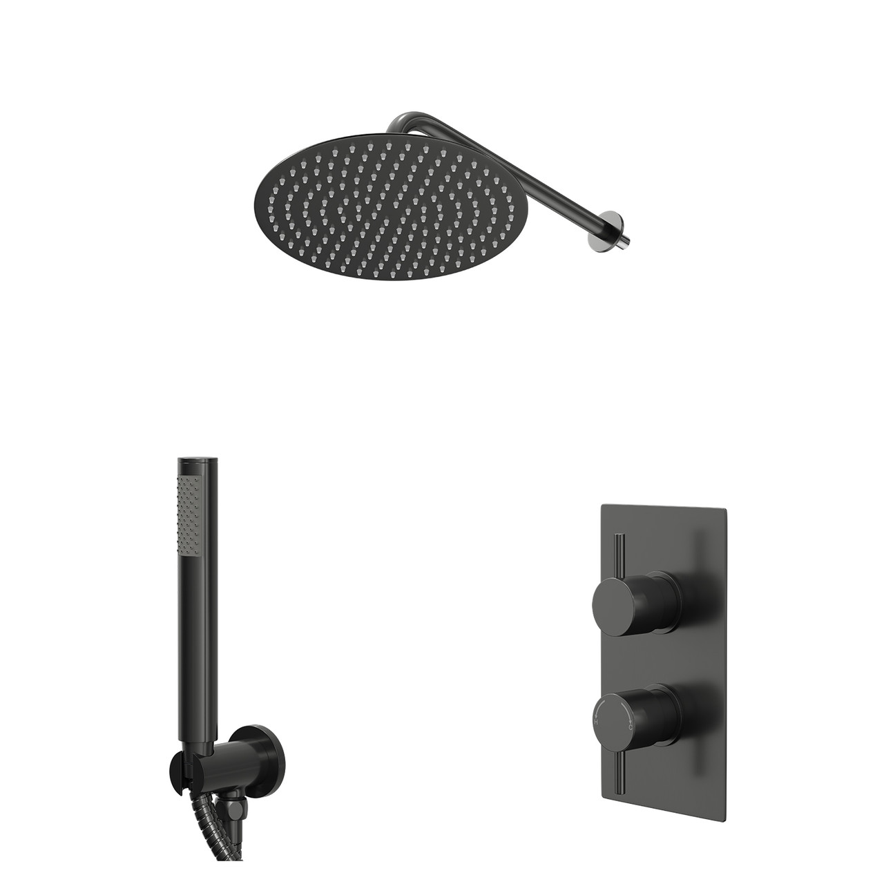 Colore Round Concealed Triple Thermostatic Shower Valve