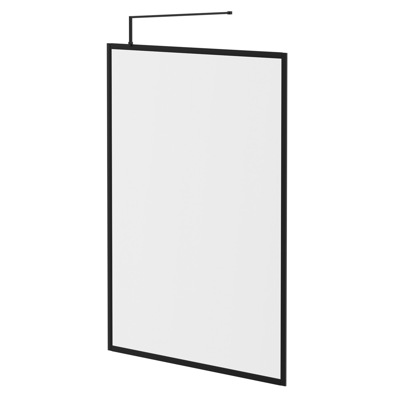 Colore 8mm Clear Glass Fully Framed Walk In Shower Screen including Wall Channel and Support Bar