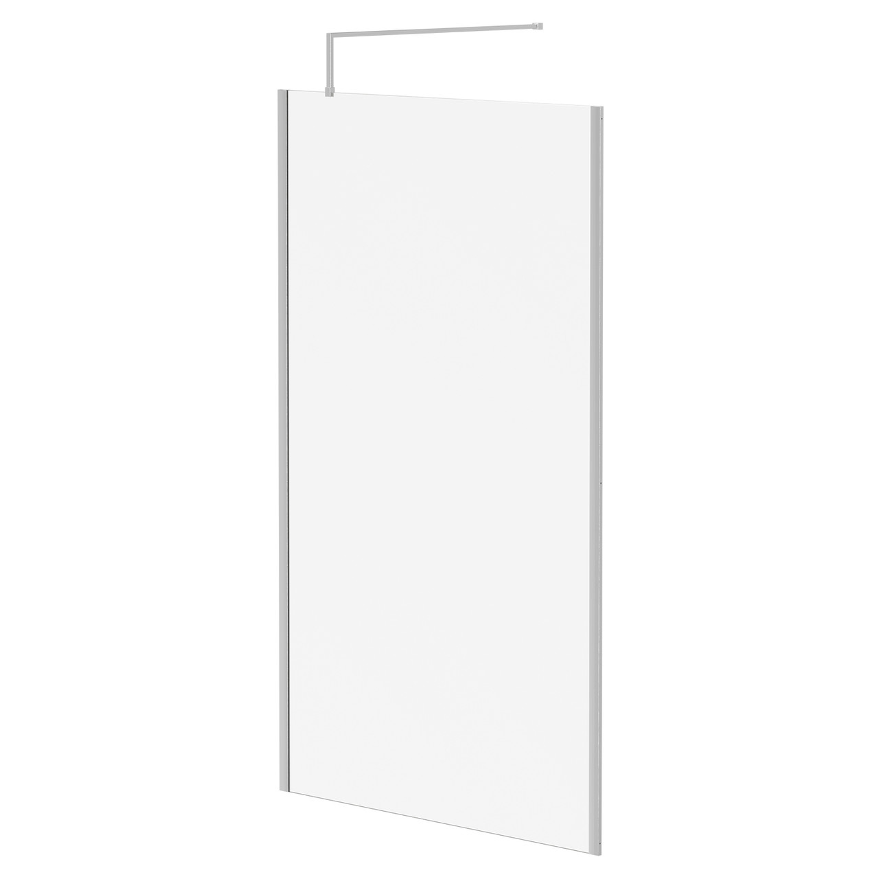 Wholesale Domestic Polished Chrome Pacco 10Mm Clear Glass Walk In Shower Screen Including Wall Channel With End Profile And Support Bar | | Glass/Aluminium | 2000Mm X 1200Mm