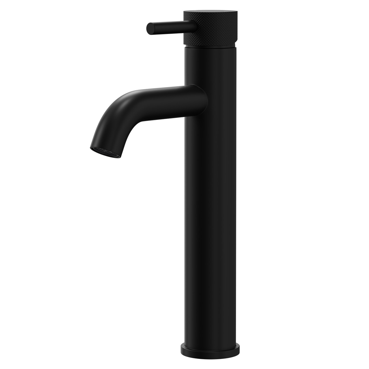 Colore Round High Rise Mono Basin Mixer with Fully Knurled Tap Head