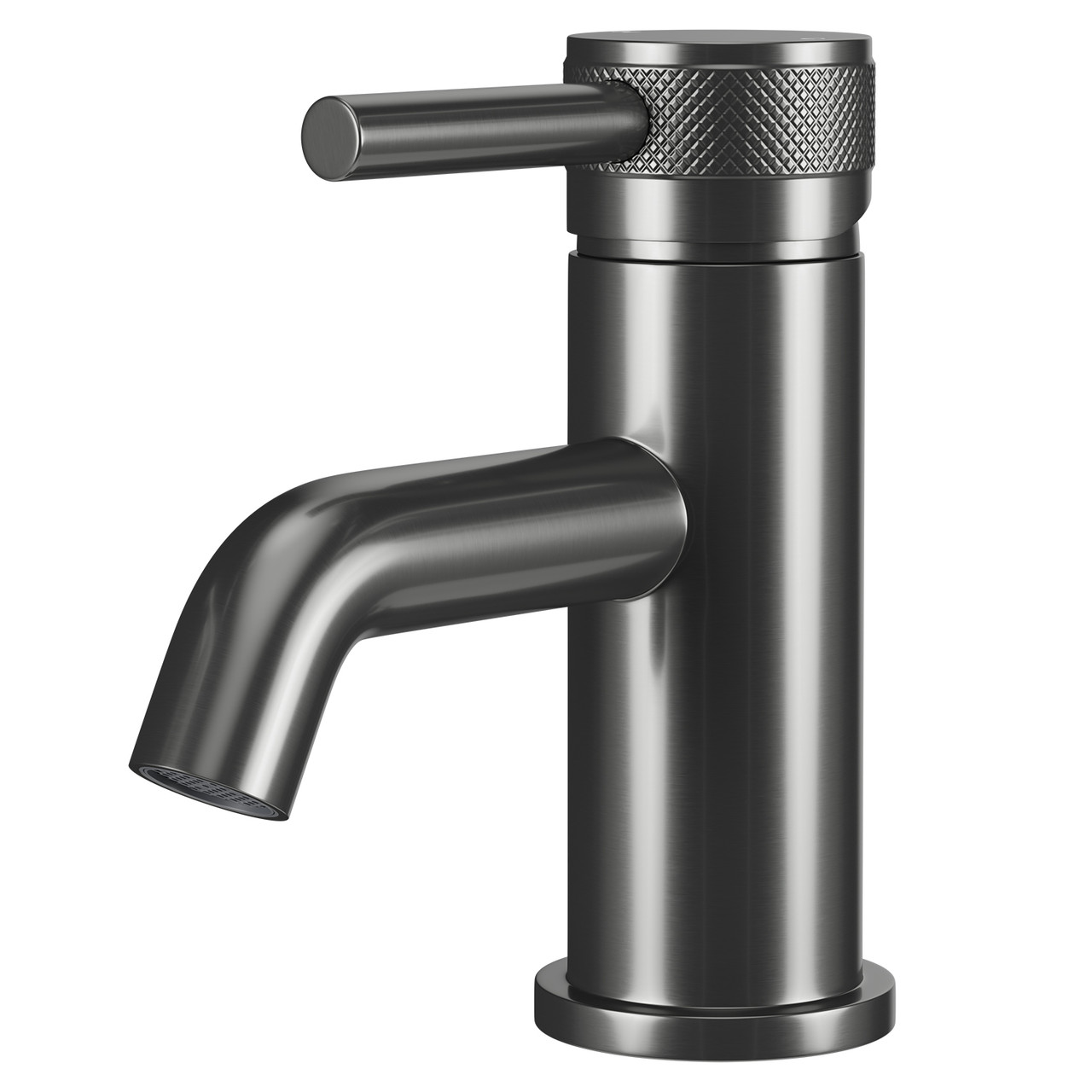 Colore Round Mini Mono Basin Mixer with Half Knurled Tap Head