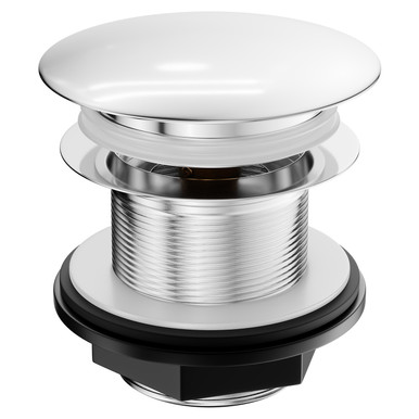 Wholesale Domestic Chrome Polished Push Button Bath Waste Without Overflow | | Brass | 70Mm X 64Mm X 70Mm
