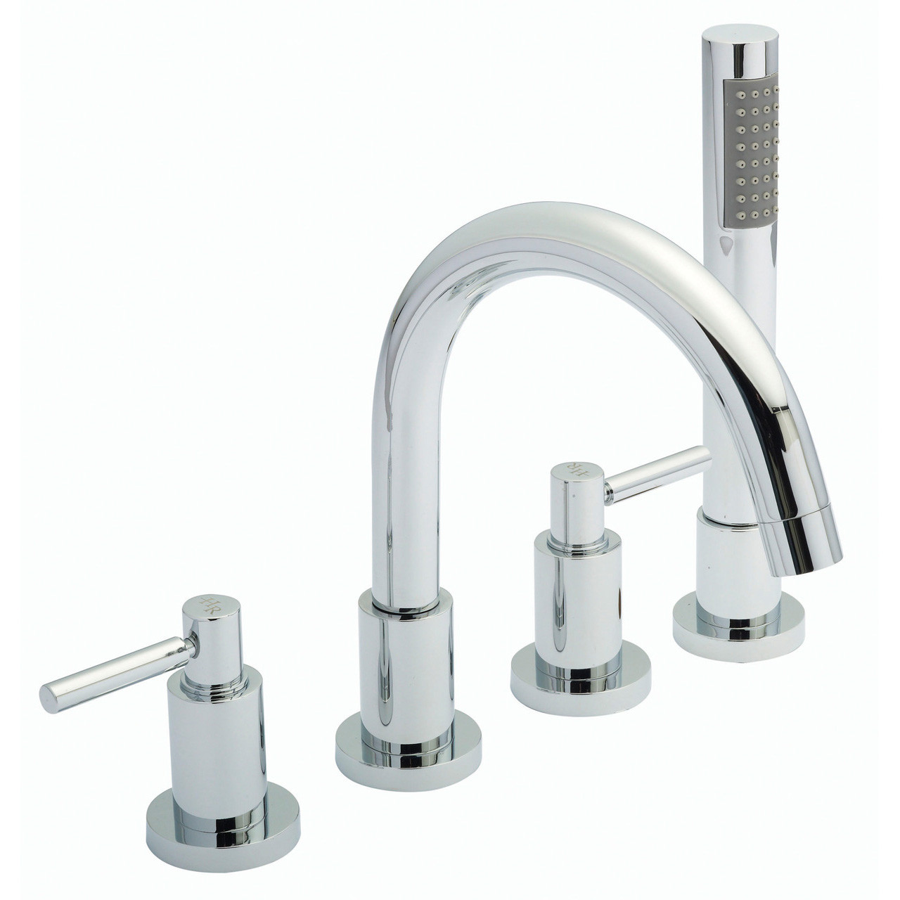 Hudson Reed Tec Lever 4 Tap Hole Bath Shower Mixer Tap