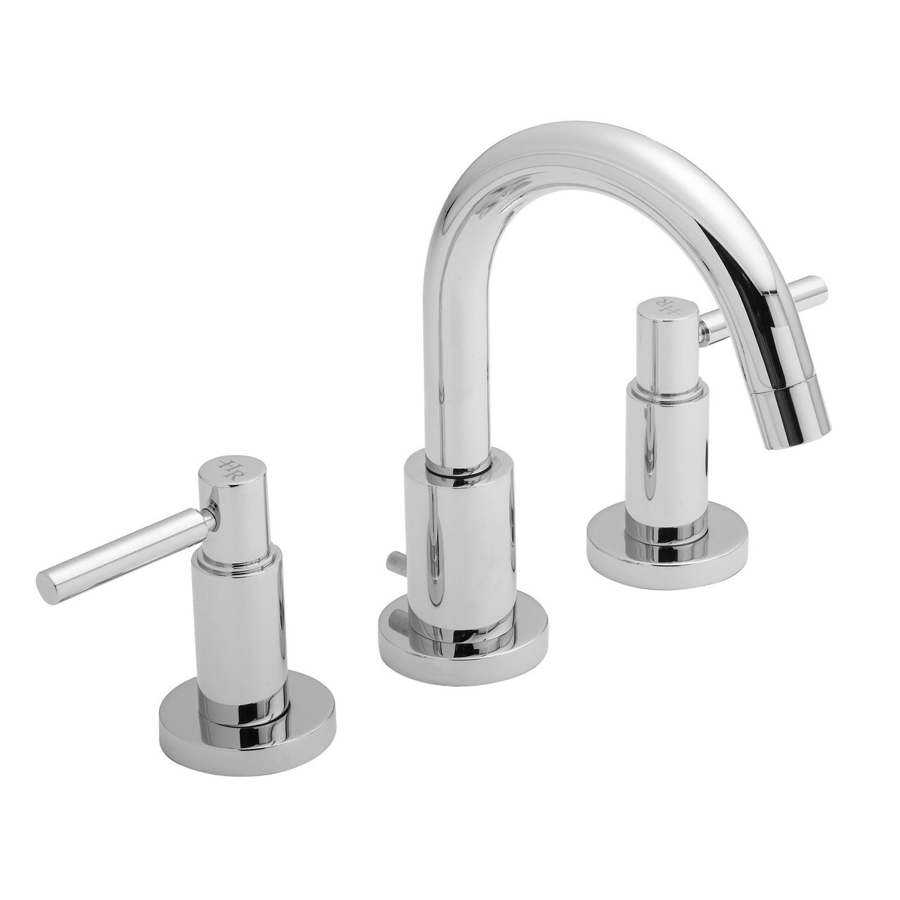Hudson Reed Tec Lever 3 Tap Hole Basin Mixer Tap with Pop up Waste