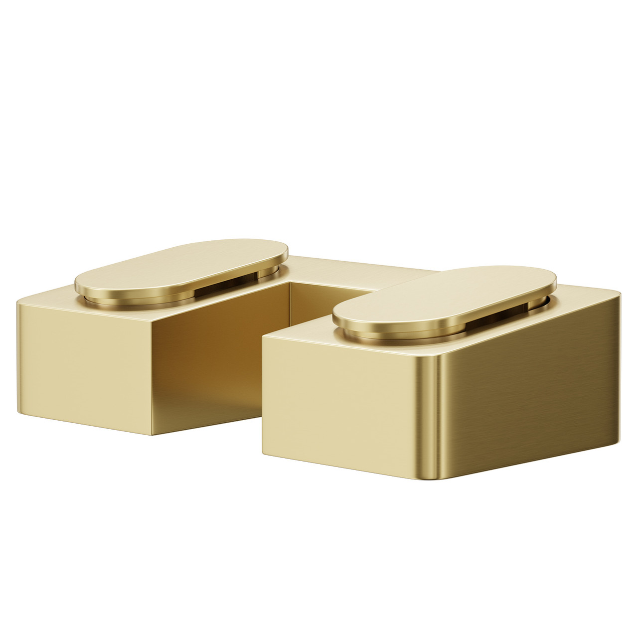 Colore Brushed Brass Support Retainer Foot | | Aluminium | 8Mm
