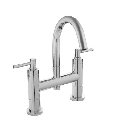 Hudson Reed Chrome Tec Lever Bath Filler Tap | | Brass | 360Mm X 320Mm X 240Mm