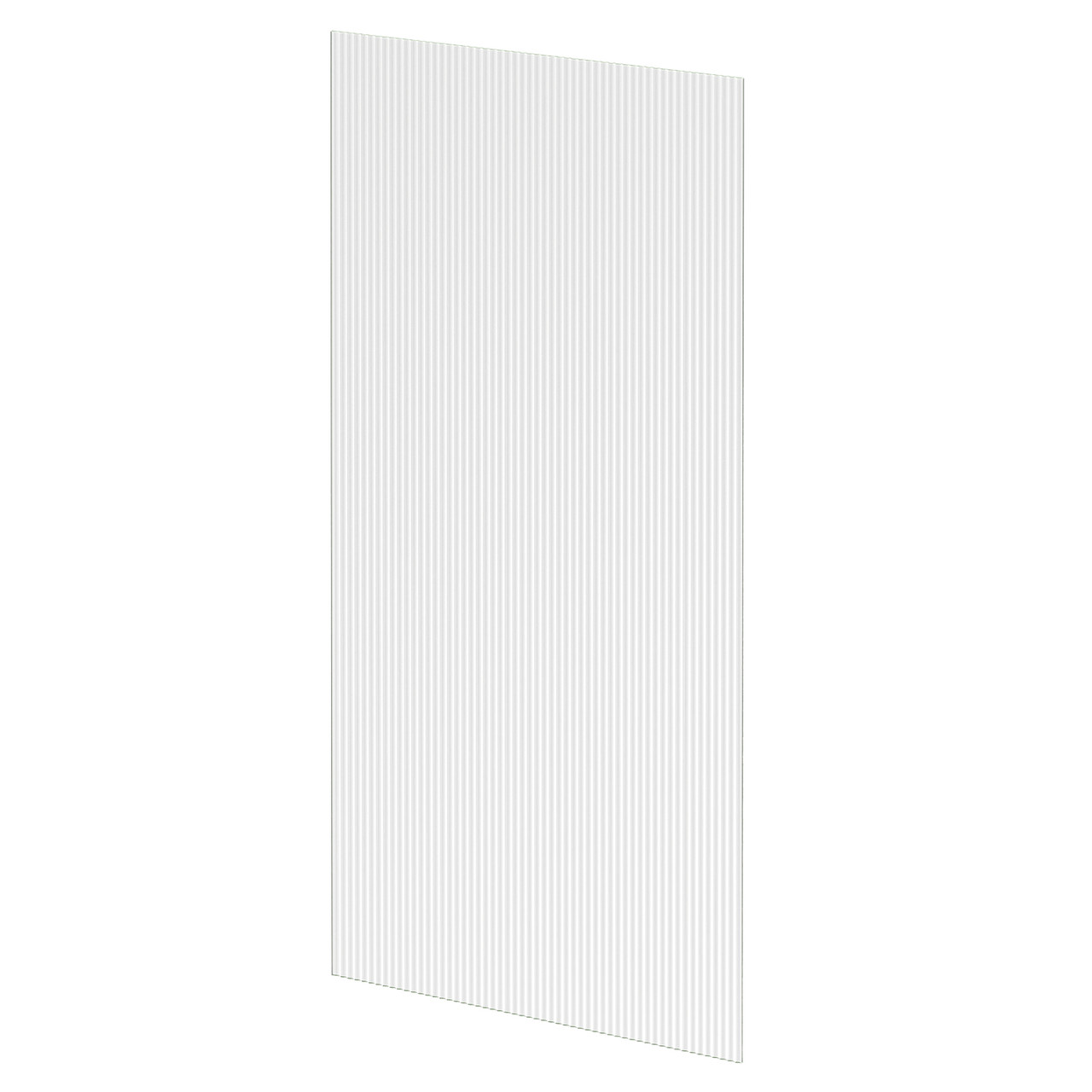 Pacco 8mm Fluted Walk In Shower Glass