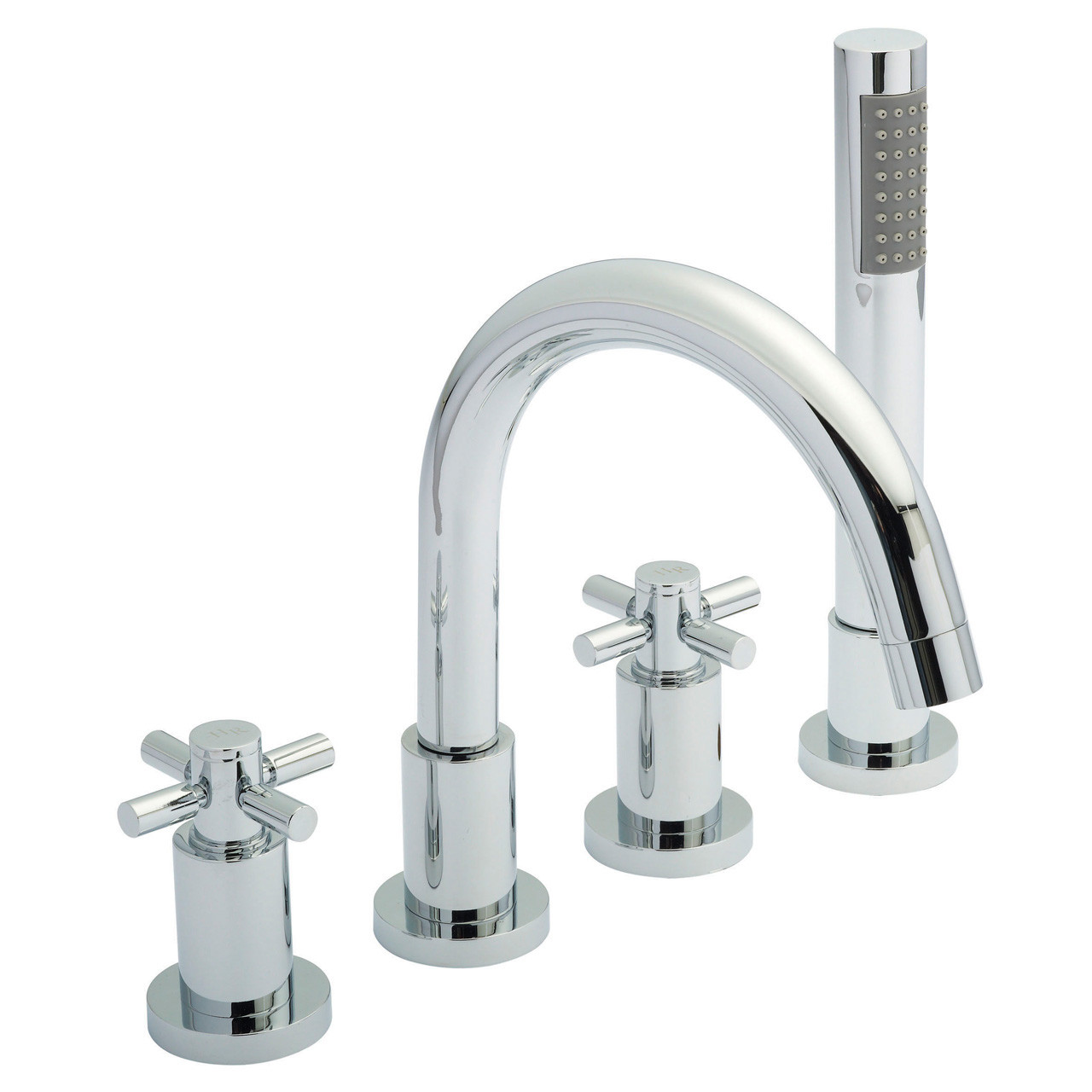 Hudson Reed Tec Crosshead 4 Tap Hole Bath and Shower Mixer Tap
