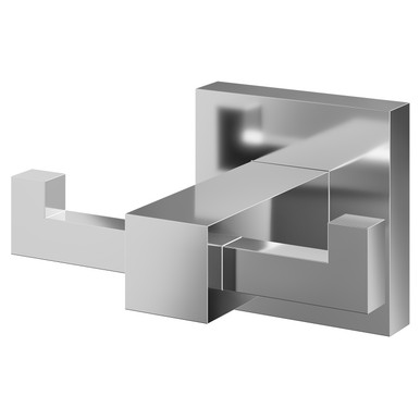 Wholesale Domestic Chrome Vector Polished Wall Mounted Double Robe Hook | | Zinc | 85Mm X 50Mm X 65Mm