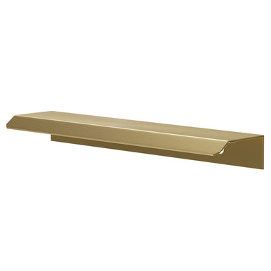 Colore Brushed Brass Finger Pull Handle | | Aluminium | 150Mm